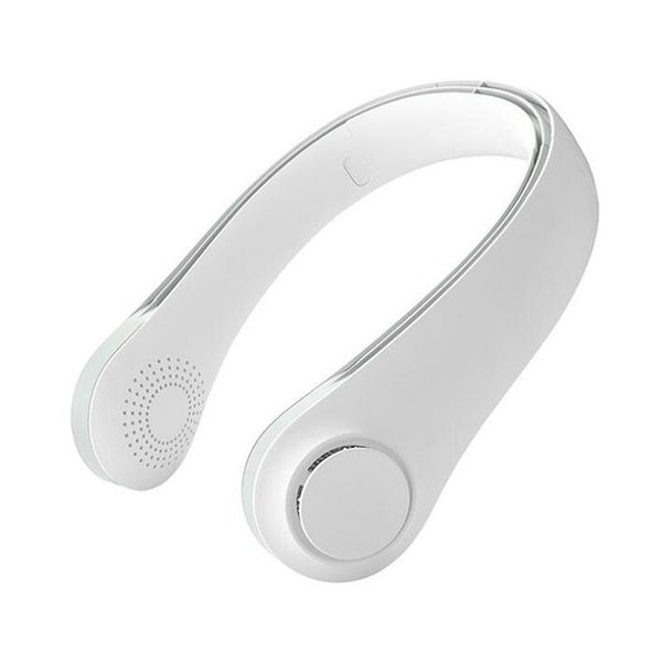 

electric fans mini bladeless fan neck 2400mah usb rechargeable mute sports for home outdoor hanging