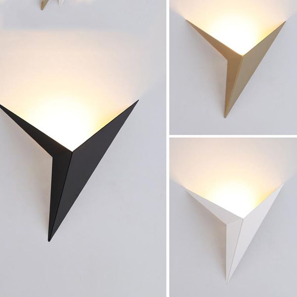 

wall lamps modern triangle shape led nordic style indoor living room mirror lights simple sconce lighting fixtures