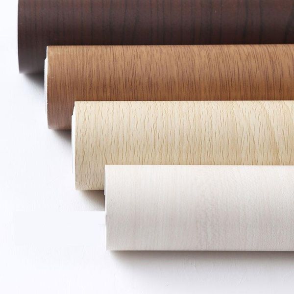 

wallpapers waterproof wood home self adhesive wallpaper roll contact paper doors cabinet deskmodern furniture decorative sticker