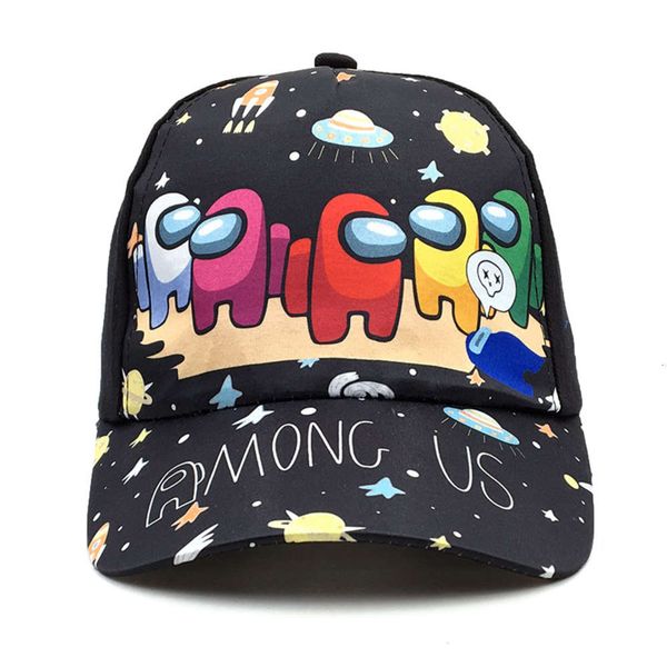 

children's baseball cap printed around games casual cartoon sun shading, Yellow