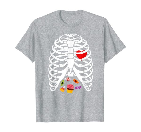 

skeleton rib cage heart candy cute - kids t-shirt, White;black