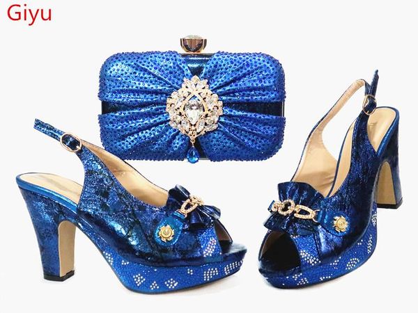 

dress shoes doershow italian blue and bags to match set nigerian matching bag african wedding set hbk1-15, Black