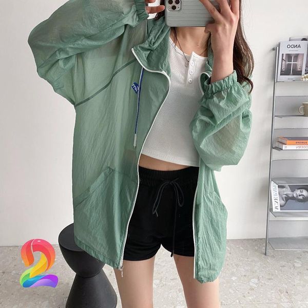 

women's jackets adererror jacket men's ultra-thin breathable series sun protection clothing oversize origami logo outwear, Black;brown