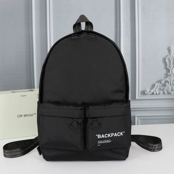 

bags 2021 off hip hop schoolbag white backpack travel street style school bag
