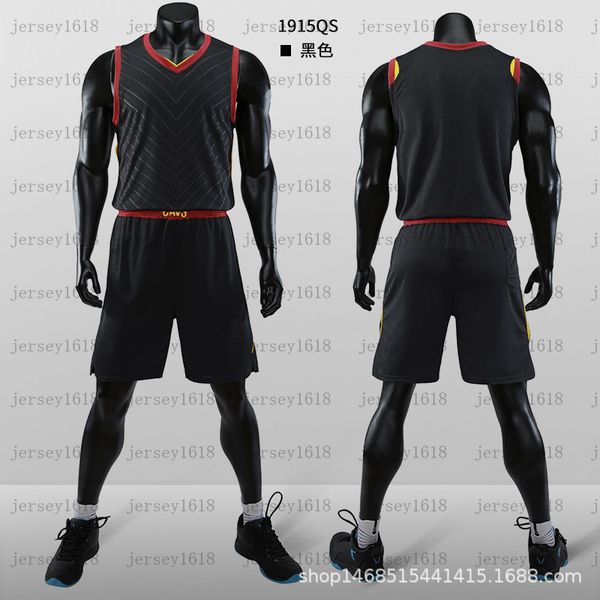 

106customized basketball suit basketball match suit children's basketball suit logo customized men's match training team uniform, Black;red