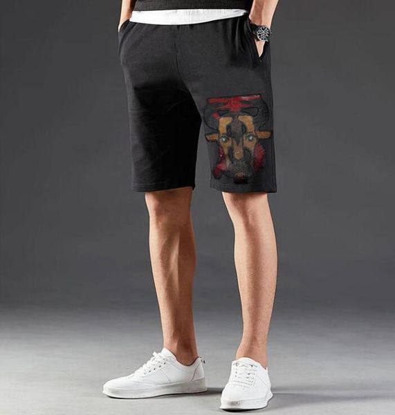 

men's shorts drop casual designer pant men drill clothes plus size m-2xl, White;black