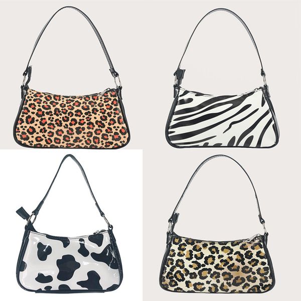 

messenger bags women pu cow leopard prints pillow shaped shoulder bag