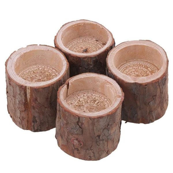 

candle holders natural pine wood light holder stand candlestick for rustic wedding party birthday holiday decoration tealight