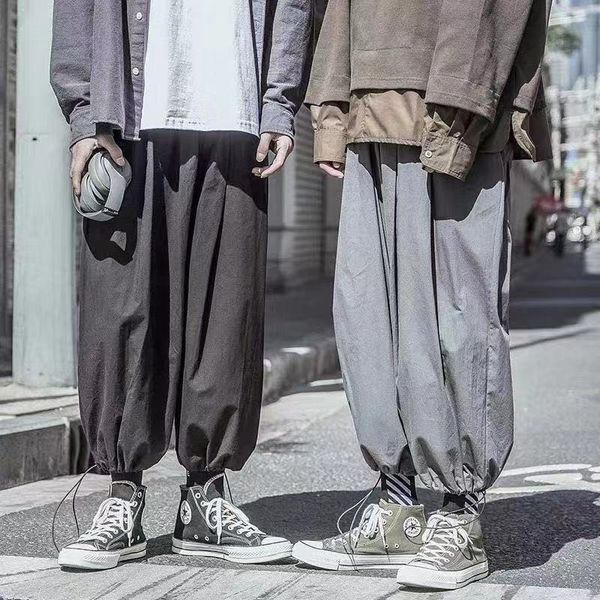 

japanese side pocket jumpsuit hip hunting jogging of men's pants fic5, Black