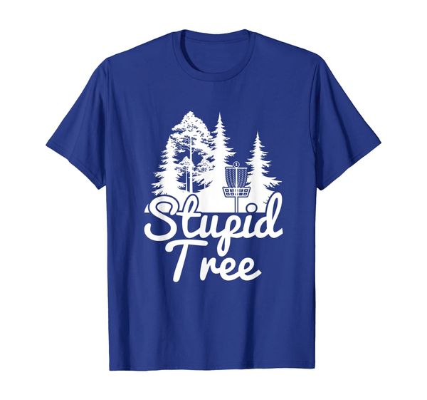 

stupid tree disc golf sports game funny gift t-shirt, White;black