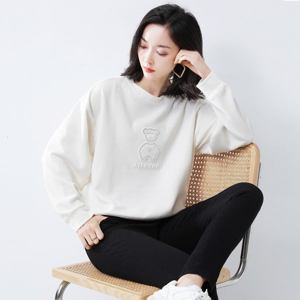 

women's jackets summer women long sleeve cotton fleece sweatshirts ladies hoodies coats white s-xxl 8p9i, Black;brown