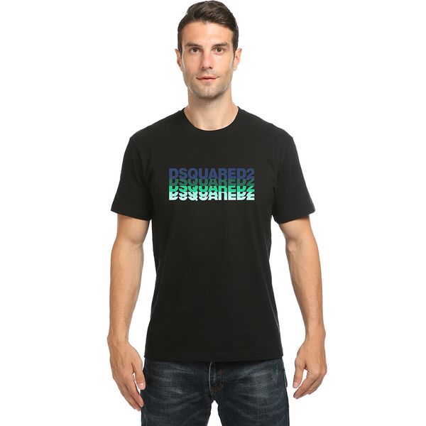 

luxury brand t shirt and polos 2021 new cotton summer men's short sleeve t-shirt simple casual fashion dsq, White