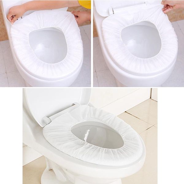 

toilet seat covers bathroom disposable non-woven fabric clean and hygienic winter warm pad o-shaped cover accessory