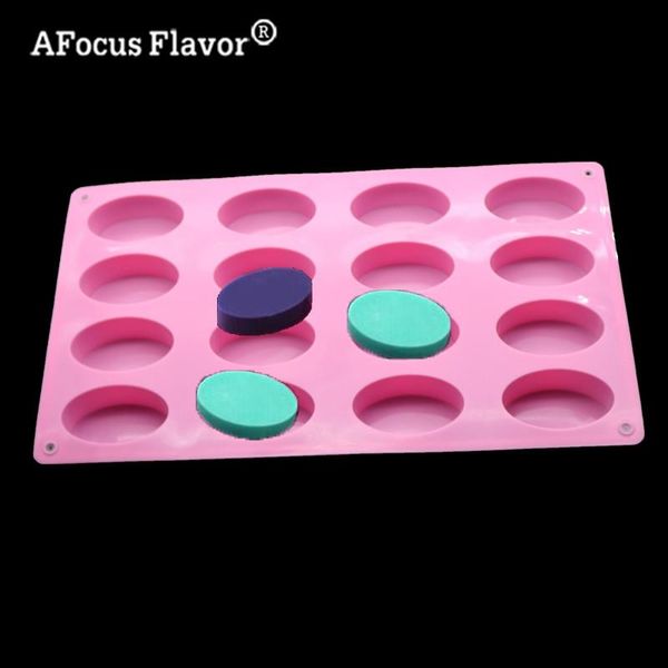 

baking moulds 1 pc diy natural soap silicone mold cavity 16 oval making lace cakes pastries pan kitchen stencil accessoriess
