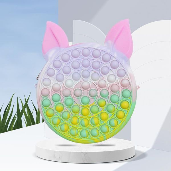 

evening bags causal women bubble shoulder bag stress relief toys messenger silicone concentration round purse handbags