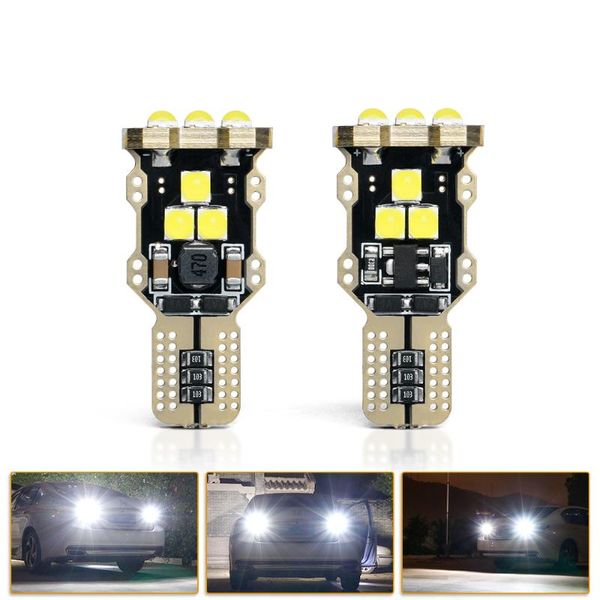 

emergency lights 2pcs canbus error t15 w16w led bulb reverse light 3030 9smd auto signal lamp backup tail car styling white 6000k 12v