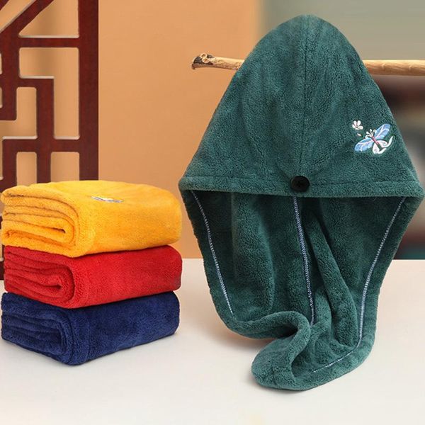 

towel bathroom supplies women microfiber hair bath towels for adults home terry serviette de douche turban drying