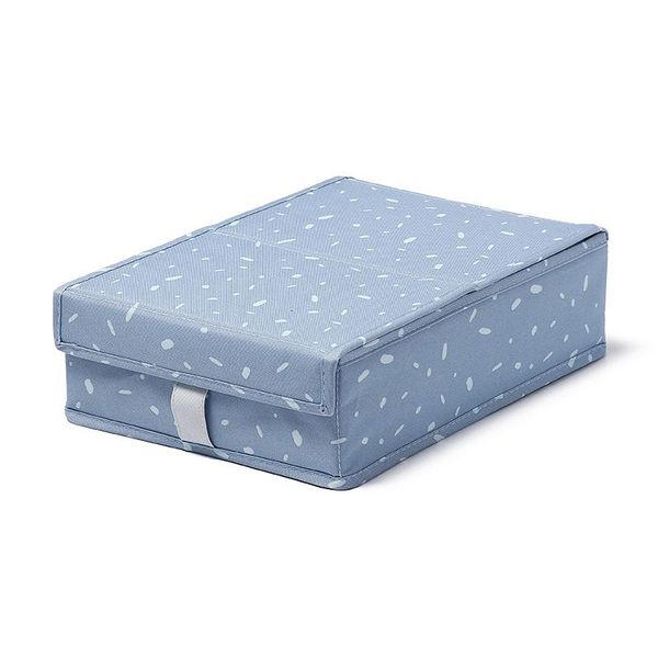 

storage drawers grids dividers boxes with cloth cover closet organizer for bra underwear socks drawer box blue