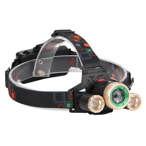 

head lamps t6 3 led 4 modes aluminum alloy headlamp outdoor camping bicycle light lamp