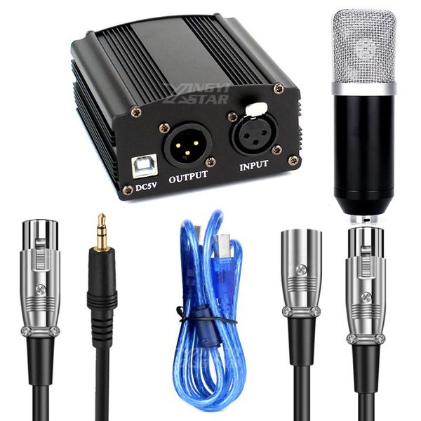 

48v phantom power supply for u 89 87 67 ai bm800 condenser microphone recording stuio equipment karaoke mic computer pc laptop