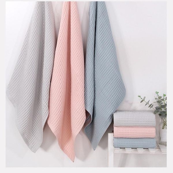 

towel 1 pc 100 cotton waffle bath towels for adults and kids 70*140cm soft highly absorbent quick drying bathroom honeycomb