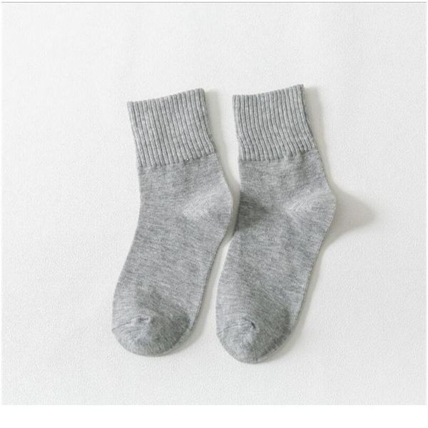 

trendy socks women's comfort forest retro solid color women's socks all-match threaded bright color mid-tu jllkpd, Black