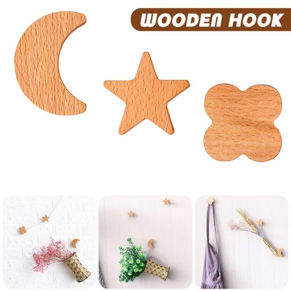 

hooks & rails wood clothes coat round hook decorative luxury canada maple key holder wall hanger nordic home rack