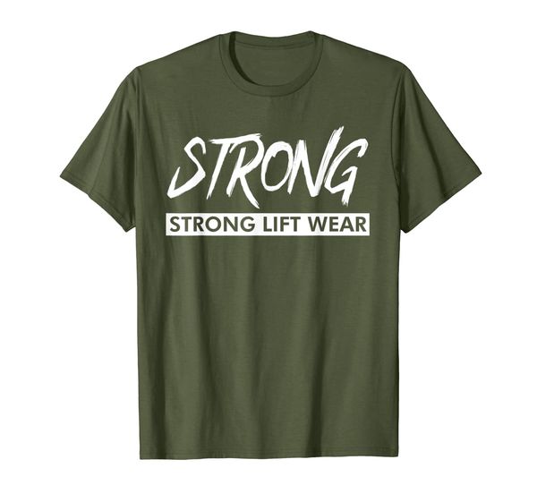 

body builder saying for muscles strong weightlifting t-shirt, White;black