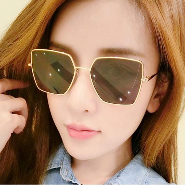 

sunglasses european and american retro rectangular irregular personality men women anti-ultraviolet travel street shooting, White;black