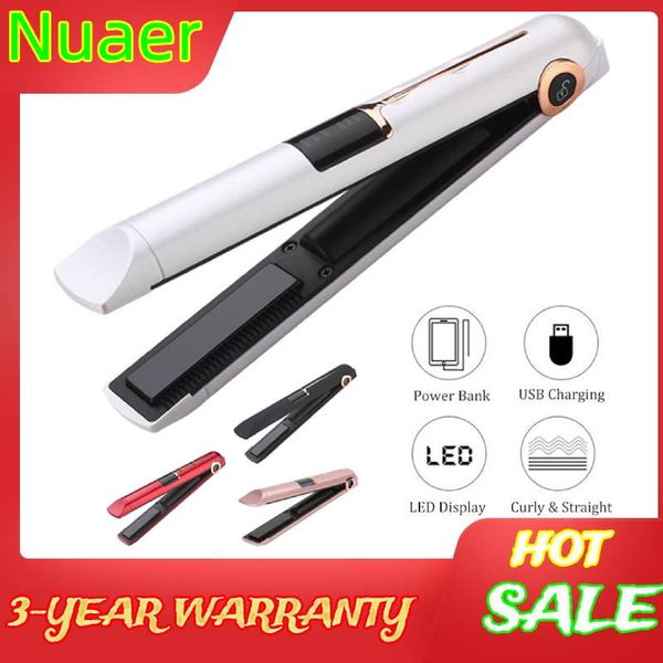 

usb cordless mini 4 colors hair straightener curler hair flat iron professional fast warm-up thermal performance home