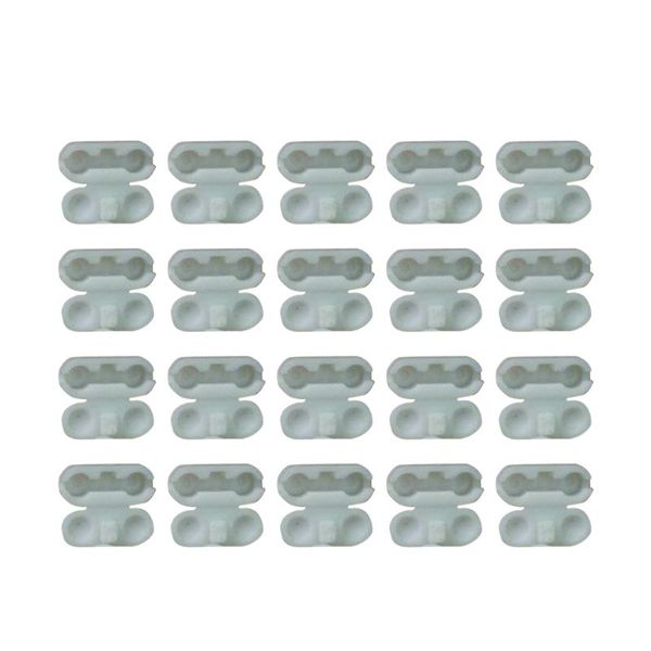 

curtain & drapes 50pcs replacement vertical blind bead clips plastic roman roller chain connector (white)