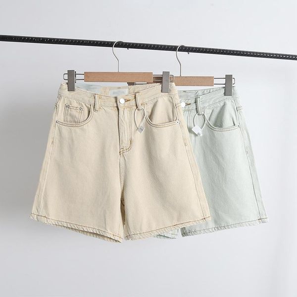 

summer high waist shorts women jeans solid casual denim shorts female 2021 fashion sweet ladies short pants korean harajuku, White;black