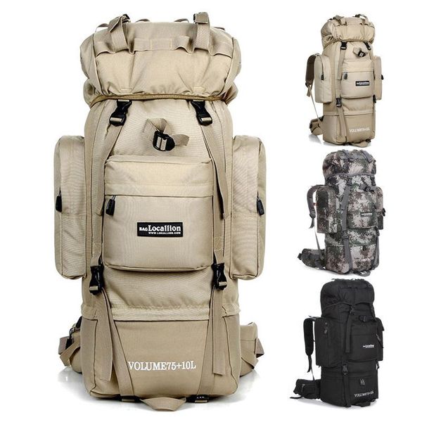

backpack fashion sports professional outdoor mountaineering bag 85l large capacity travel bracket camping rucksack
