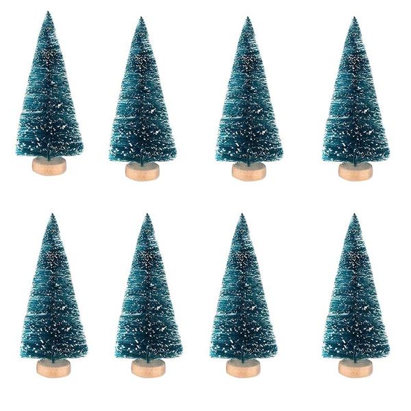 

christmas decorations 48 pcs miniature tree artificial snow frost trees pine sisal for diy craft