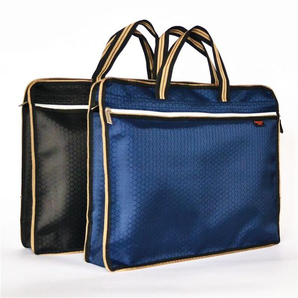 

business card files a4 thick portable zipper bag canvas paper for men's office file