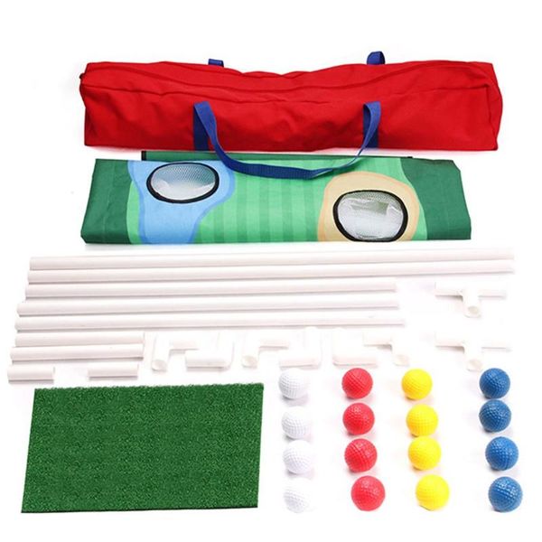 

indoor/outdoor dual use practical golf practice hole net quality portable golf ball practice board trainer set