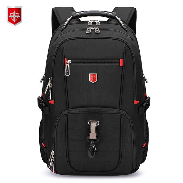 

waterproof mens backpack 15.6/17 inch lapbackpacks school travel bags swiss-style large capacity business bagpack mochila