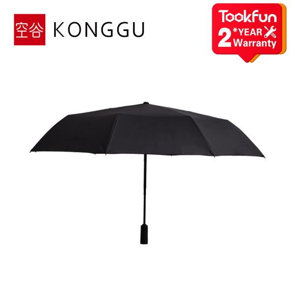 Hot Konggu Sunny Regenschirm Automatische Folding übergroß Tragbare Männer Frauen Regenschirm Sonnencreme Anti-UV Regen Winddichte Strand Sonnenschirm 210223