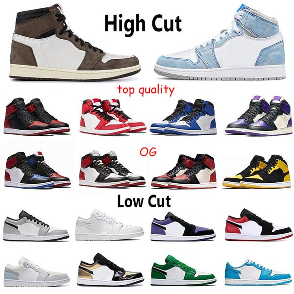 

jumpman 1 jorden basketball shoes og jump 1s university blue high low cut unc purple red orbit smoke grey bred gold casual designer