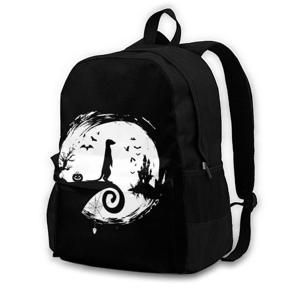 

backpack meerkat backpacks aesthetic polyester travel male soft bags