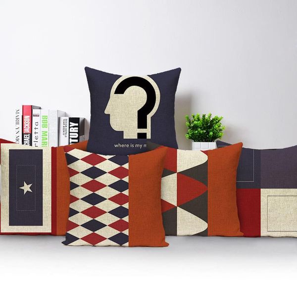 

cushion/decorative pillow simple modern geometry lattice cover home decorative throw pillows case office sofa car cushion