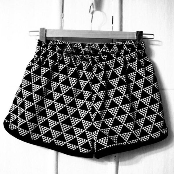 

women's shorts 2021 women pants summer print casual mid waist short panties biker spodenki damskie, White;black