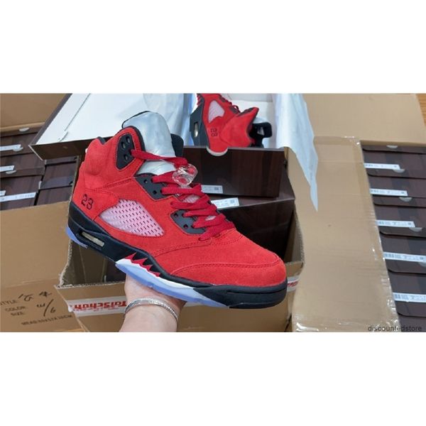 

5 raging bull aka toro bravo authentic quality man basketball shoes outdoor sneakers 23 dd0587-600 with original box