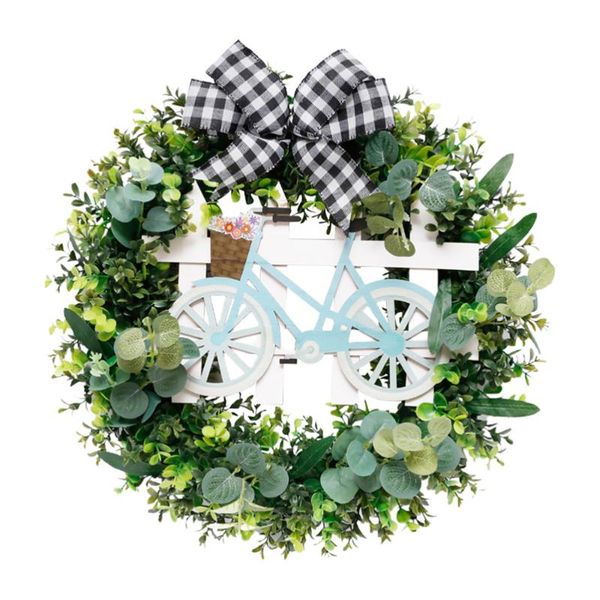 

1pc decorative wreath door hanging pendant easter decorative wreath pendant