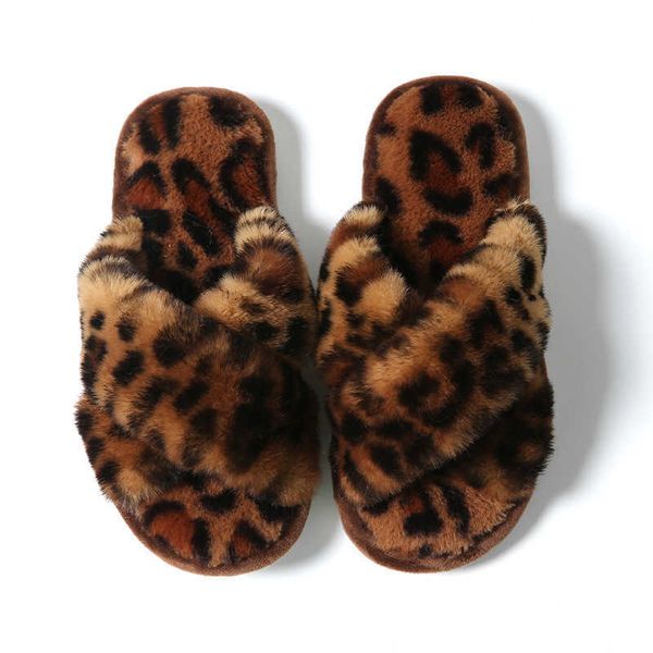 

slippers winter plush cross band cotton indoor warm plush slippers female, Black