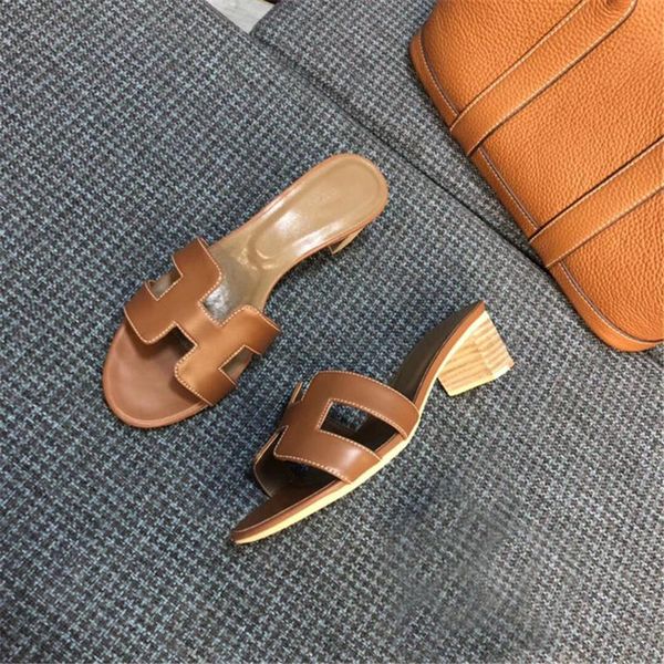 

summer new luxury flip flops natural leather women sandals fashion flats shoes ladies slippers size 34-41, Black