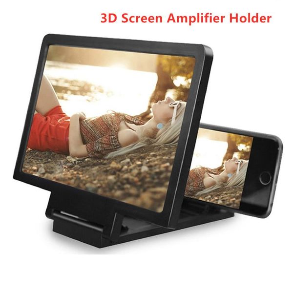 

cell phone mounts & holders holder 3d screen mobile magnifying hd stand for video folding enlarged eyes protection mount