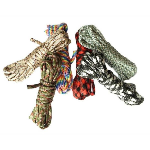 

12meters dia.4mm 7 stand cores paracord for survival parachute cord lanyard camping climbing camping rope hiking clothesline
