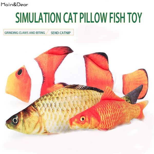 

cat toys simulation fish toy chew grind claw entertainment catnip stuffed for puppy and cats