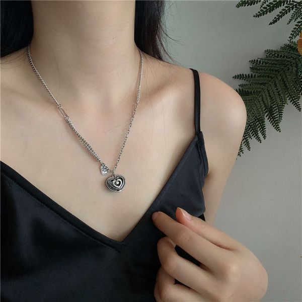 

hbp fashion korean love necklace design by female minority, Silver